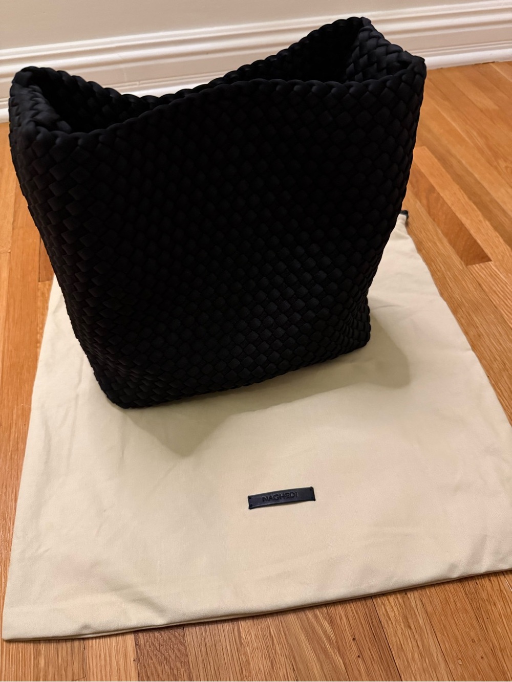 Naghedi Nomad Medium Hobo in Onyx New w/Wallet Pouch